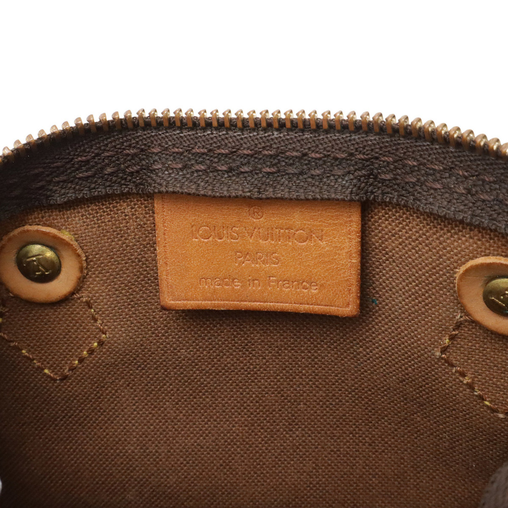 LOUIS VUITTON Authentic Brown Monogram Mini Speedy Pouch - Picture 9 of 9